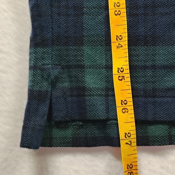 Polo Ralph Lauren Shirt Men's XL Green Blackwatch Plaid Custom Slim Fit Polo - Picture 9 of 16
